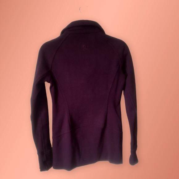Lululemon Radiant Jacket II Cassis Cotton Fleece Size 6 - Picture 2 of 11